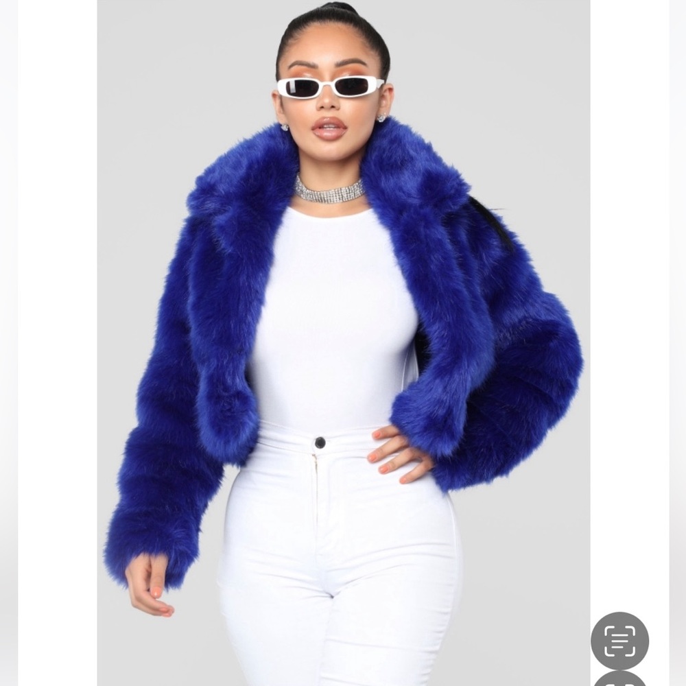 Fashion Nova Fureal Collared Jacket(Coat) 🧥